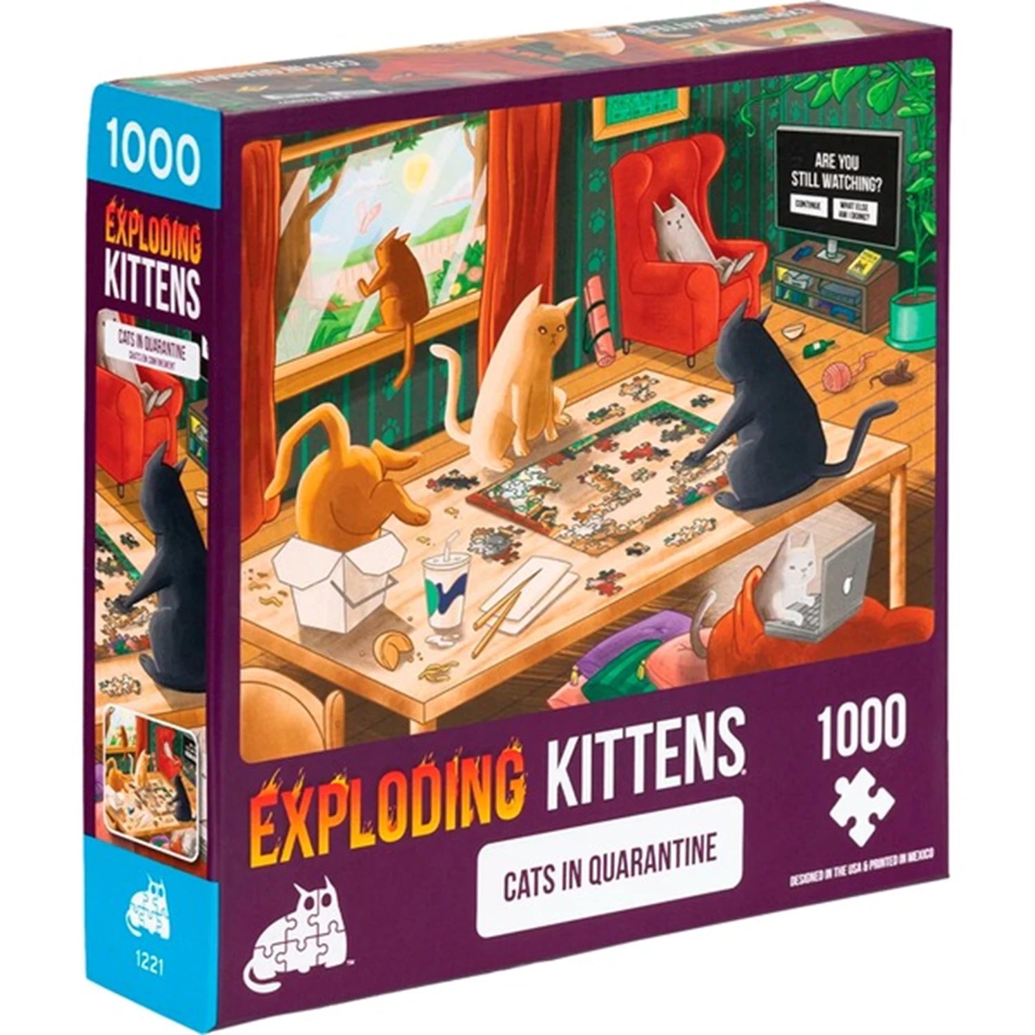 PZ 1000PCS EXPLODING KITTENS CATS IN QUARANTINE (ML)