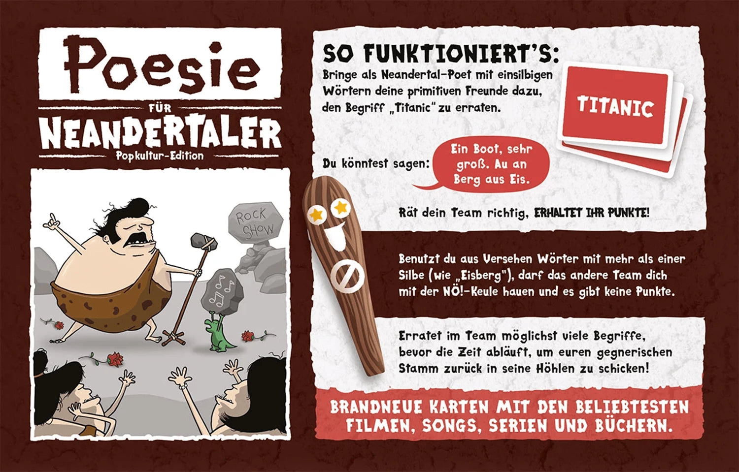 POESIE FUR NEANDERTALER POPKULTUR-EDITION (DE)