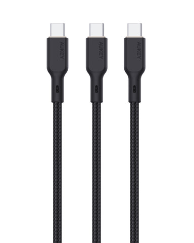 AUKEY USB-C-to-C Cable 100W CB-KCC101A 3 Pack, 3x 1m