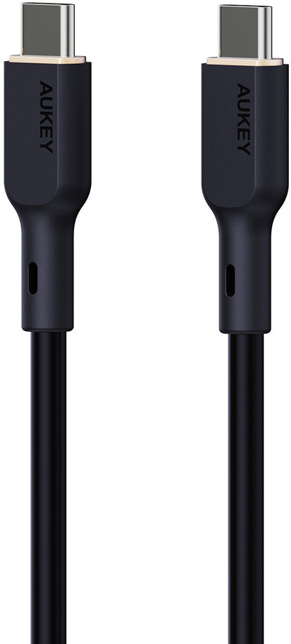 AUKEY Cable USB-C-to-C CB-SCC101 Silicone,1.0m,100W,Black