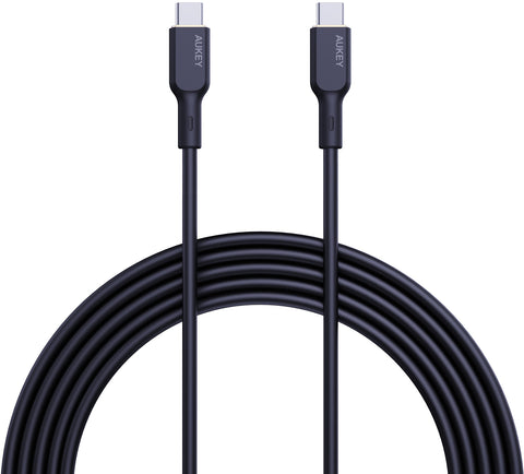 AUKEY Cable USB-C-to-C CB-SCC101 Silicone,1.0m,100W,Black