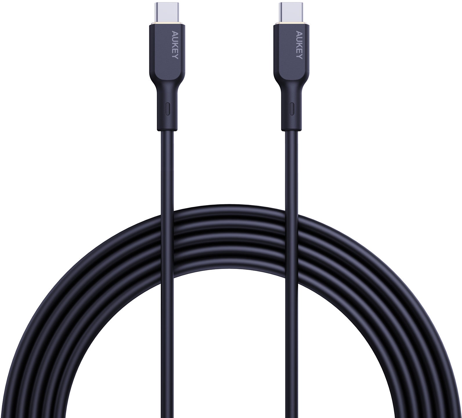 AUKEY Cable USB-C-to-C, Silicone CB-SCC102 1.8m, 100W,Black