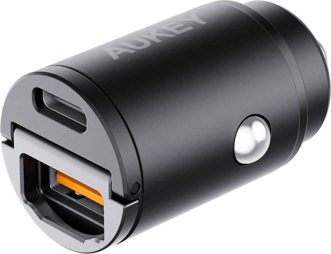 AUKEY Nano PD Car Charger 30W CC-A3 2-Port,USB-A&C