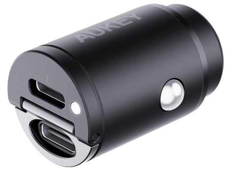 AUKEY Nano PD Car Charger 30W CC-A4 2-Port,USB-type C