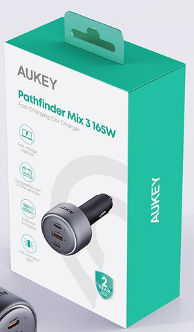 AUKEY Pathfinder PD Car Charger CC-P4 165W 3-Port