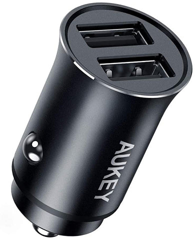 AUKEY Enduro DUO 24W Car Charger CC-Q1 2-Port, USB-type A, black