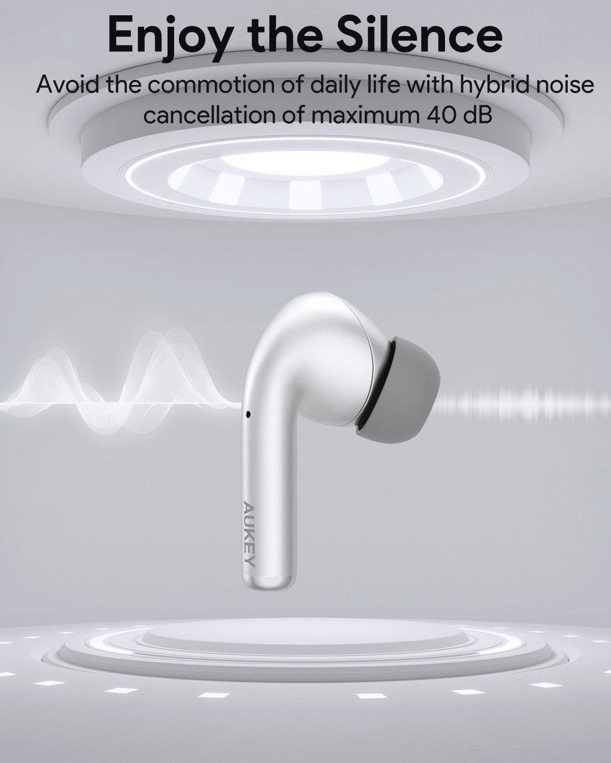 AUKEY Beyond ANC Pro EP-B1 SL Compact TWS, Silver