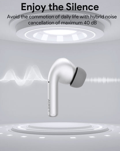 AUKEY Beyond ANC Pro EP-B1 SL Compact TWS, Silver