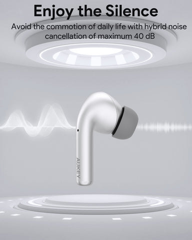 AUKEY Beyond ANC Pro EP-B1 SL Compact TWS, Silver