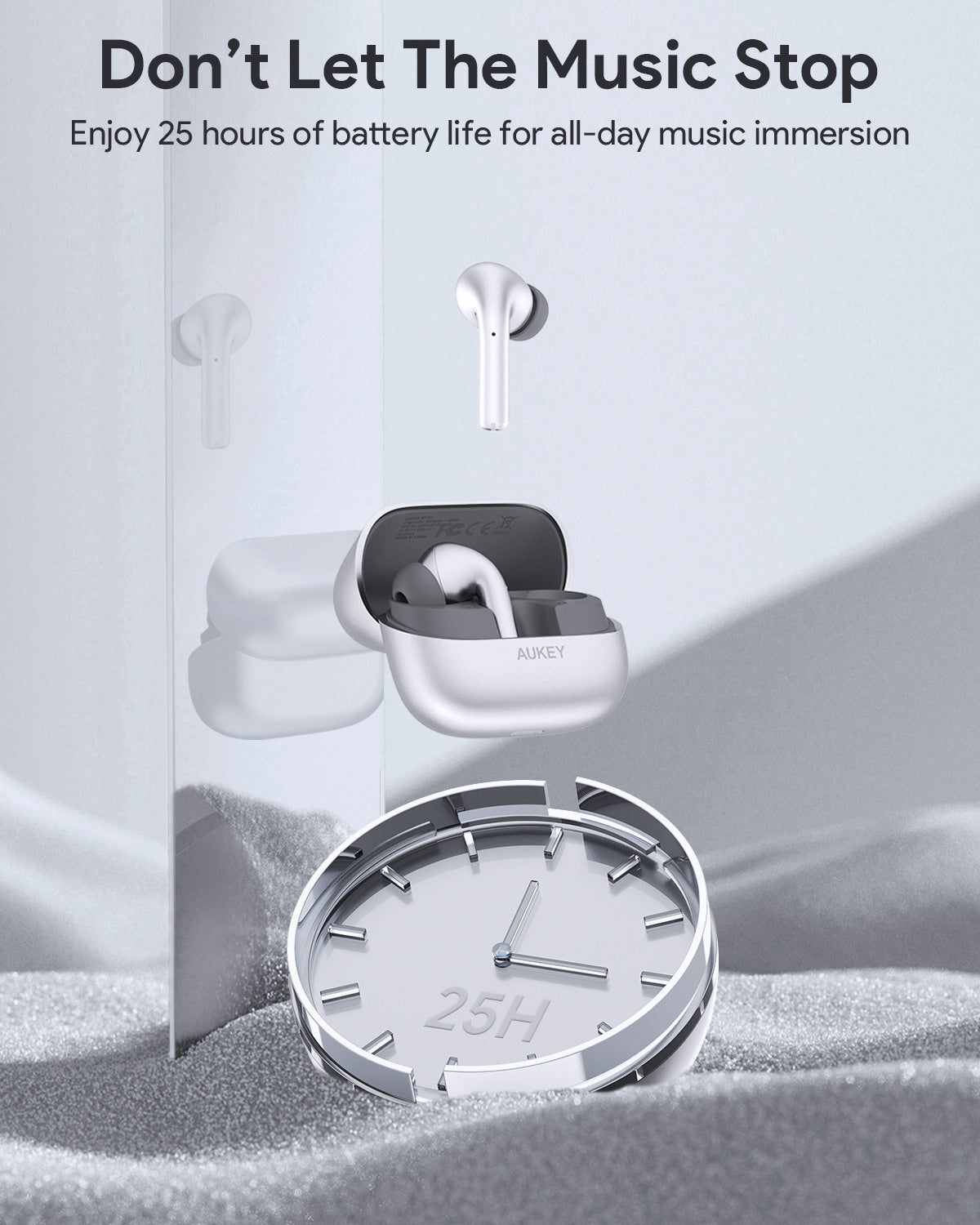 AUKEY Beyond ANC Pro EP-B1 SL Compact TWS, Silver