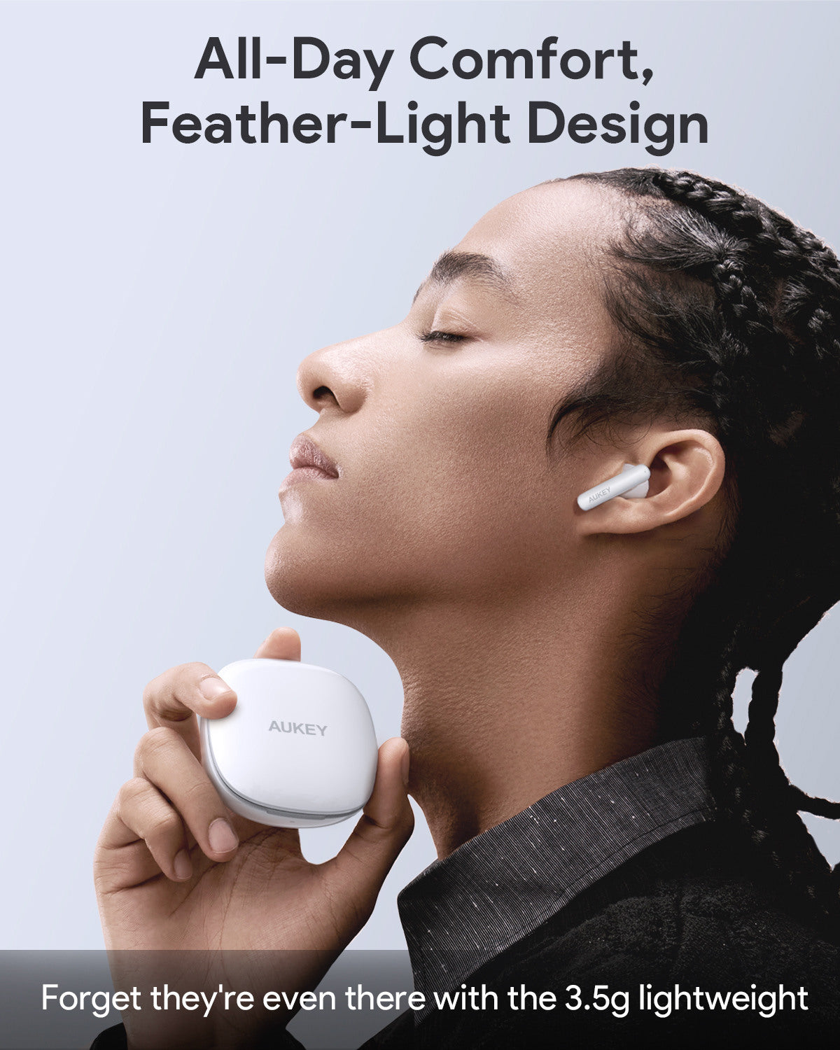 AUKEY Move Portable Earbuds EP-B2 WH TWS, Hybrid ANC White