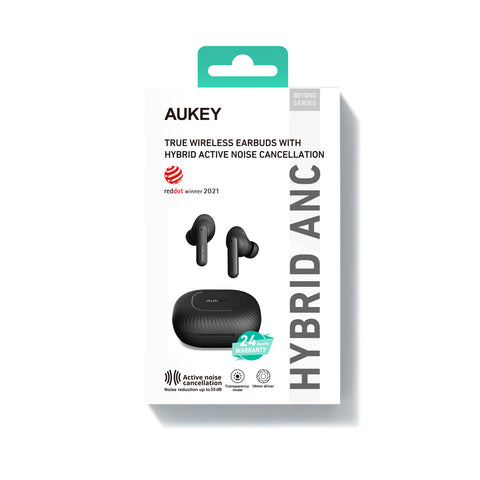 AUKEY Beyond Earbuds Hybrid ANC EP-N8 BK True Wireless, Black