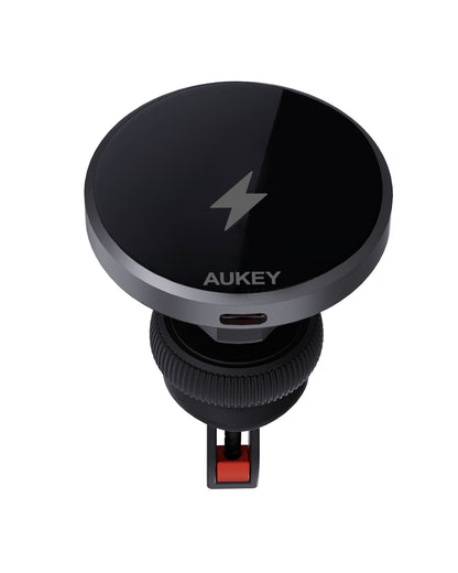 AUKEY MagFusion Dash Phone Mount HD-MC13 15W, Qi2, Black