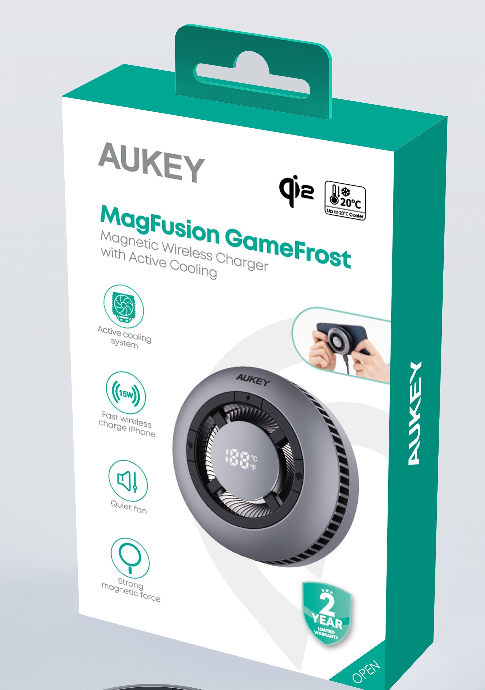 AUKEY MagFusion GameFrost LC-G10 Magnetic Wirel. Charger 15W