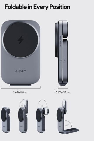 AUKEY MagFusion 3-IN-1 foldable LC-MC312 Wireless Charger 15W