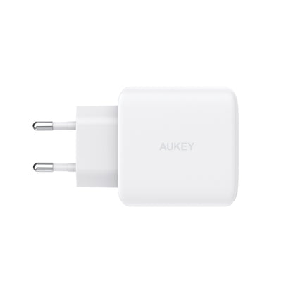 AUKEY Omnia II Dual 45W GaN PD PA-B4T WH 2-Port USB-C Wall Charger W.