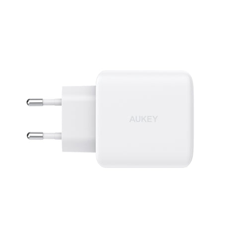 AUKEY Omnia II Dual 45W GaN PD PA-B4T WH 2-Port USB-C Wall Charger W.