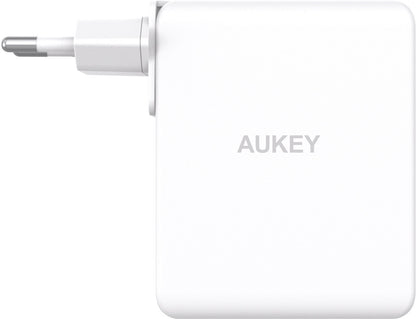 AUKEY OmniaMix II 140W GaN PD PA-B7O WH 3-Port, Wall charger White