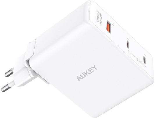 AUKEY OmniaMix II 140W GaN PD PA-B7O WH 3-Port, Wall charger White