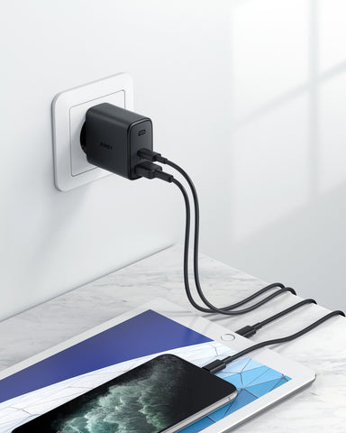 AUKEY Swift 32W PD 2-Port PA-F3S Wall Charger black