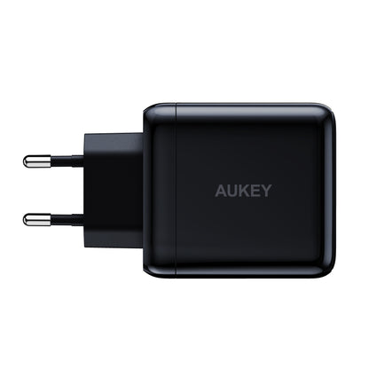 AUKEY SwiftDuo 40W PD 2-Port USB-C PA-R2S BK Portable Wall Charger Black