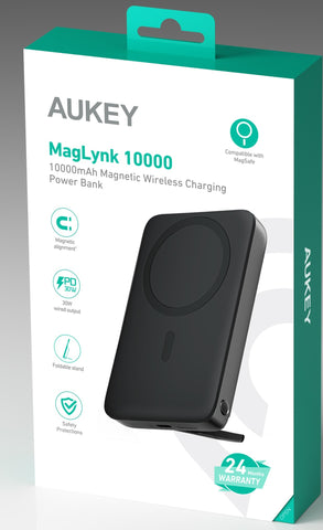 AUKEY MagLynk 10000 mAh Magnetic PB-MS02 Wireless Powerbank 30W PB