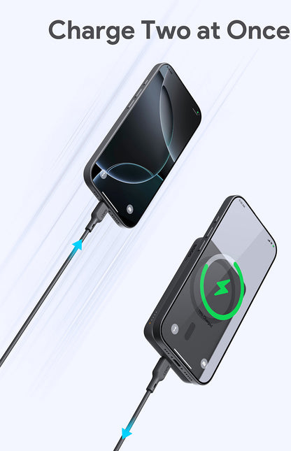 AUKEY MagFusion 5000mAh PB-MS03 GR Powerbank Wireless Grey