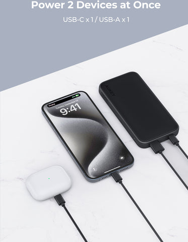 AUKEY Sprint 10000mAh PB PB-Y46 15W Fast Charging, Grey