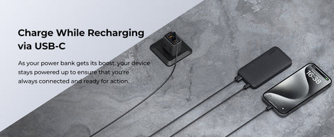 AUKEY Sprint 10000mAh PB PB-Y46 15W Fast Charging, Grey