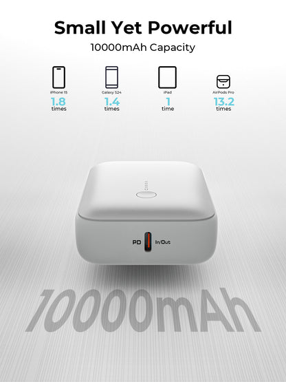 AUKEY Spark Mini 10000, 20W, PD,QC PB-Y55 WH Powerbank,White,USB-C,USB-A