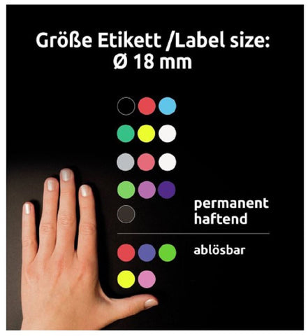 AVERY ZWECKFORM Markierungspunkte grün 3006 96 Stück 18mm