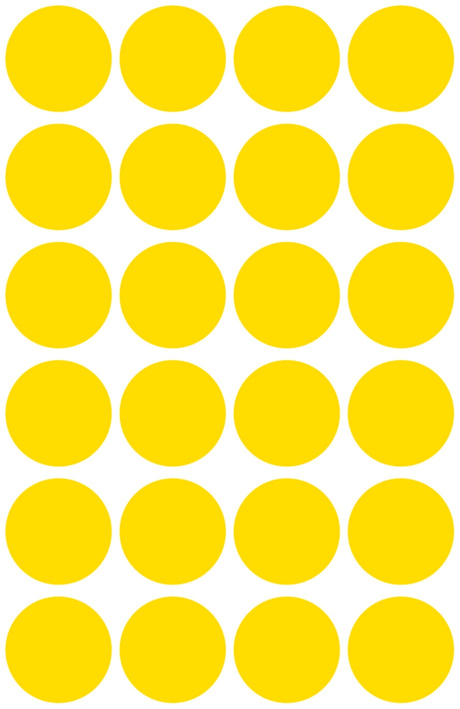 AVERY ZWECKFORM Markierungspunkte gelb 3007 96 Stück 18mm