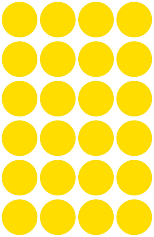 AVERY ZWECKFORM Markierungspunkte gelb 3007 96 Stück 18mm