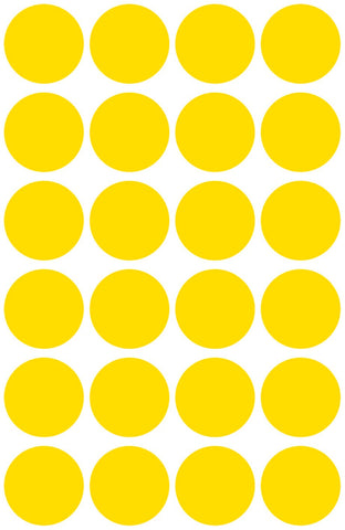 AVERY ZWECKFORM Markierungspunkte gelb 3007 96 Stück 18mm