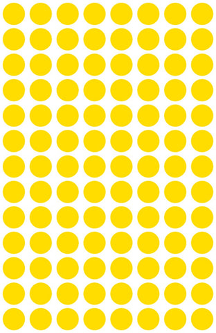 AVERY ZWECKFORM Markierungspunkte gelb 3013 8mm 416 Stück