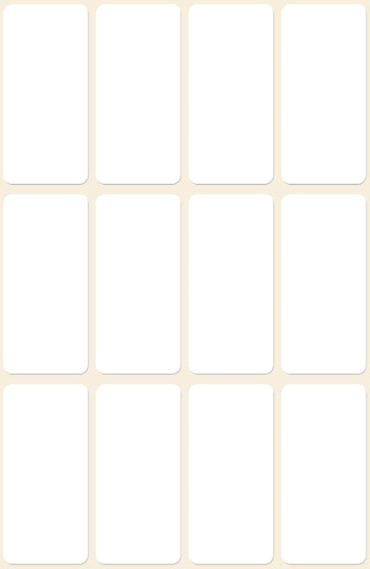 AVERY ZWECKFORM Etiketten 38×18mm 3077Z weiss 72 Stück