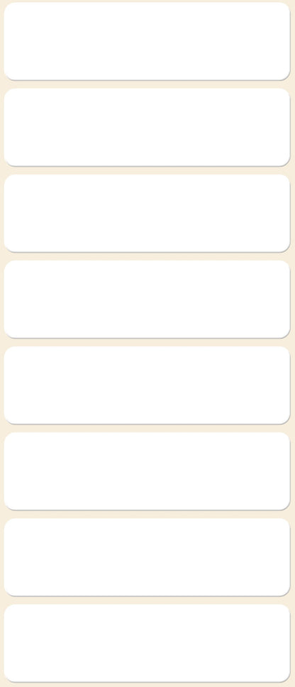 AVERY ZWECKFORM Etiketten 50×14mm 3086Z weiss 64 Stück