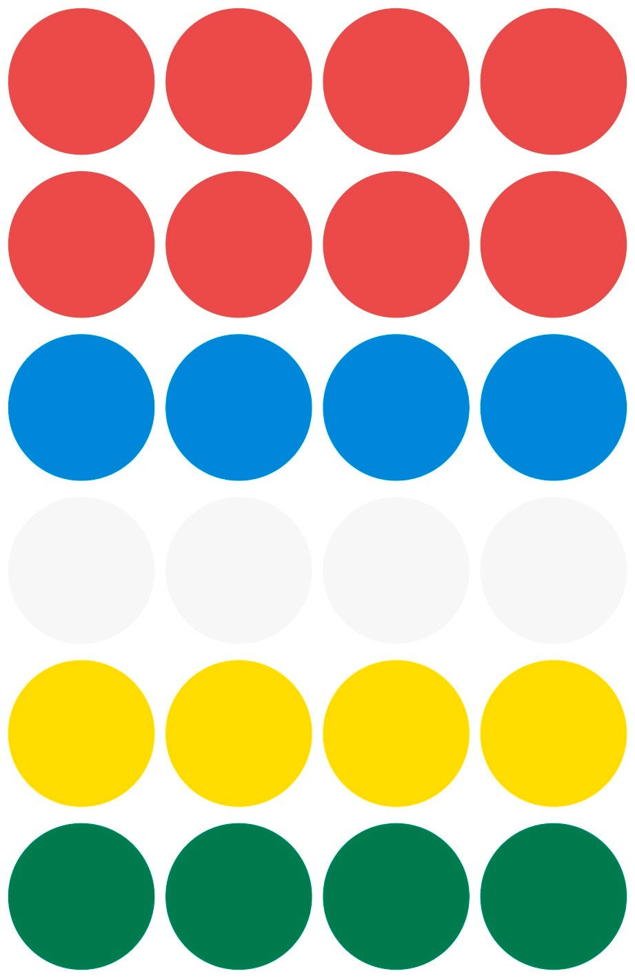 AVERY ZWECKFORM Markierungspunkte 18mm 3089Z ass. 96 Stück