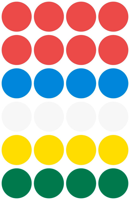 AVERY ZWECKFORM Markierungspunkte 18mm 3089Z ass. 96 Stück