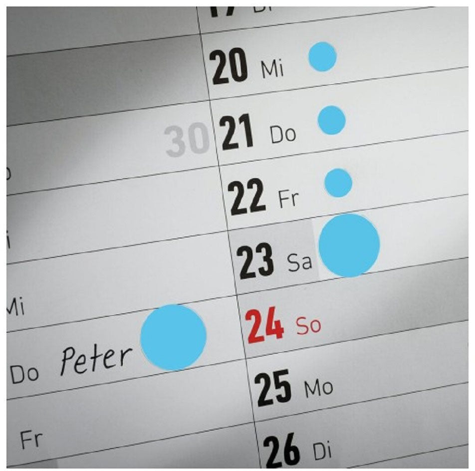 AVERY ZWECKFORM Markierungspunkte blau 3142 12mm 270 Stück