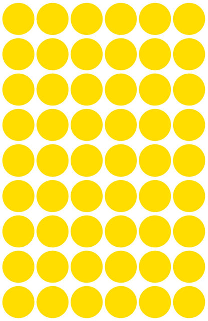 AVERY ZWECKFORM Markierungspunkte gelb 3144 12mm 270 Stück