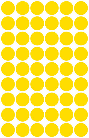 AVERY ZWECKFORM Markierungspunkte gelb 3144 12mm 270 Stück