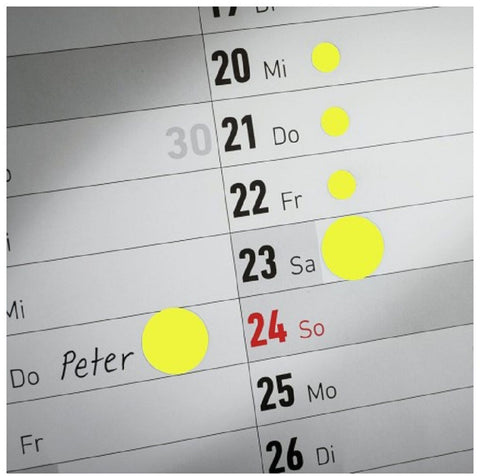 AVERY ZWECKFORM Markierungspunkte gelb 3144 12mm 270 Stück