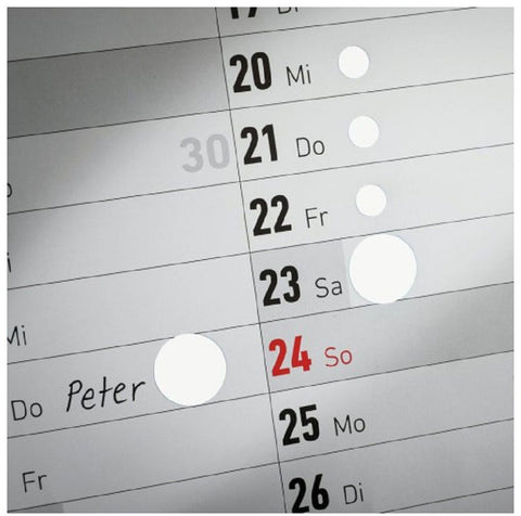 AVERY ZWECKFORM Markierungspunkte weiss 3145 12mm 270 Stück