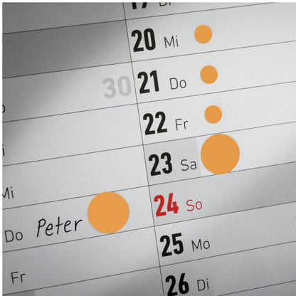 AVERY ZWECKFORM Markierungspunkte 12mm 3148Z orange 270 Stück