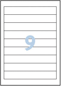 AVERY ZWECKFORM Rückenschild Ordner 28x143mm 32242Z weiss 225 Stück/25 Blatt