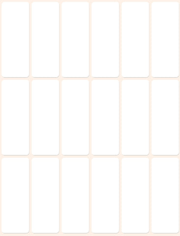 AVERY ZWECKFORM Universal-Etiketten 50x19mm 3327 weiss 486 St./27 Bl.