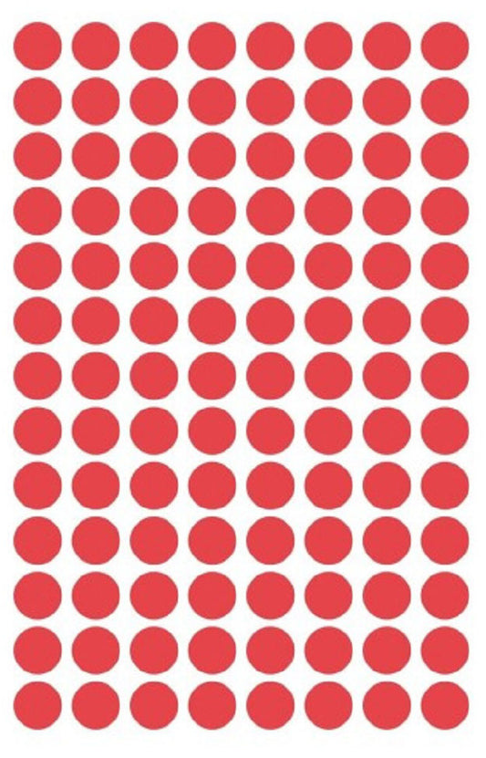 AVERY ZWECKFORM Markierungspunkte 8mm 3589 Rot, ablösbar 4 Blatt