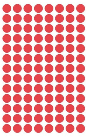 AVERY ZWECKFORM Markierungspunkte 8mm 3589 Rot, ablösbar 4 Blatt