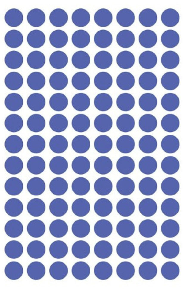 AVERY ZWECKFORM Markierungspunkte 8mm 3591 Blau, ablösbar 4 Blatt